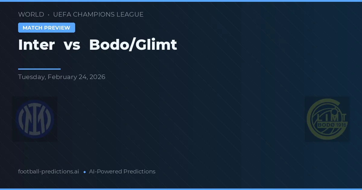 Inter vs Bodø/Glimt — typy i zapowiedź meczu
