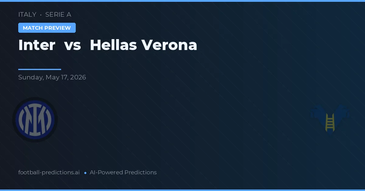 Inter vs Hellas Verona — typy i zapowiedź meczu