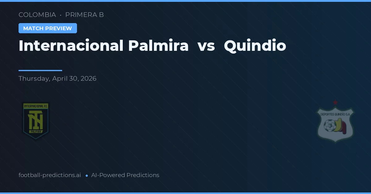 Internacional Palmira vs Quindío — typy i zapowiedź meczu