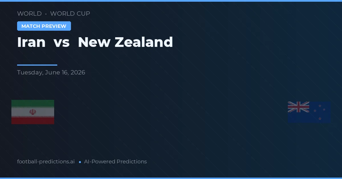 Iran vs Nowa Zelandia — typy i zapowiedź meczu