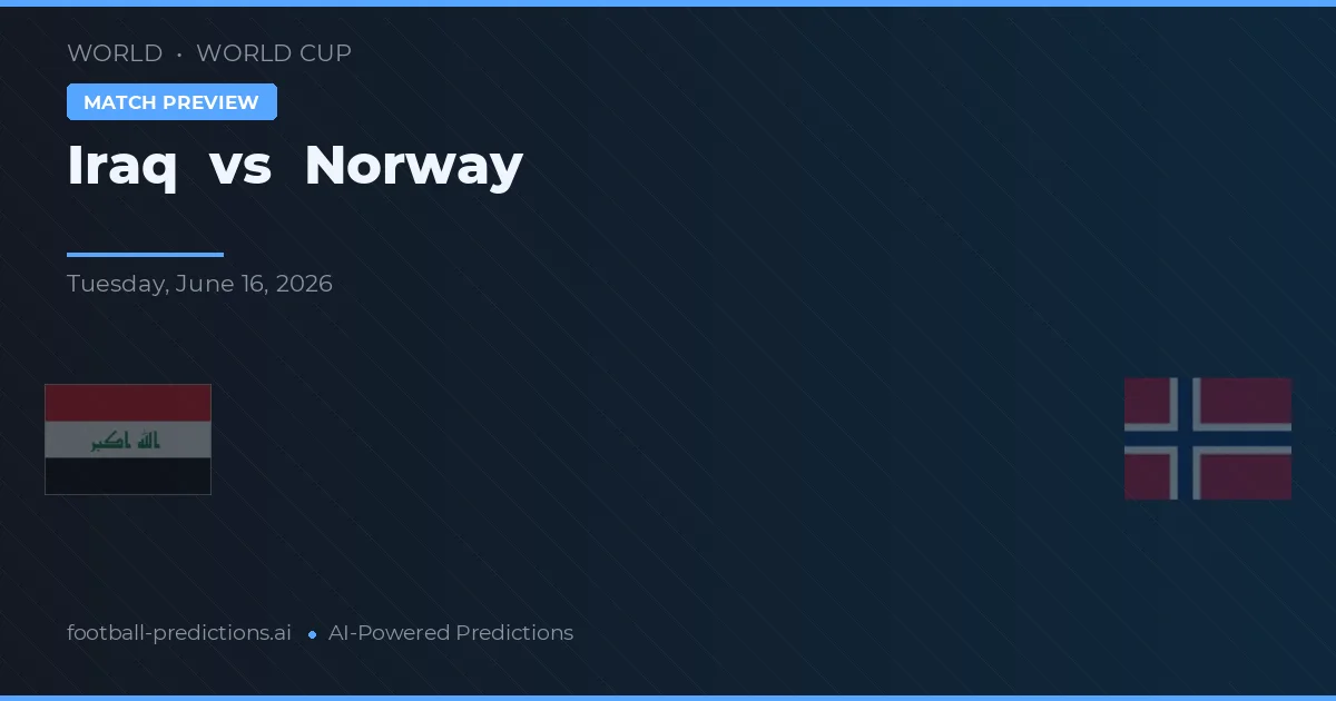Iraq vs Norwegia — typy i zapowiedź meczu