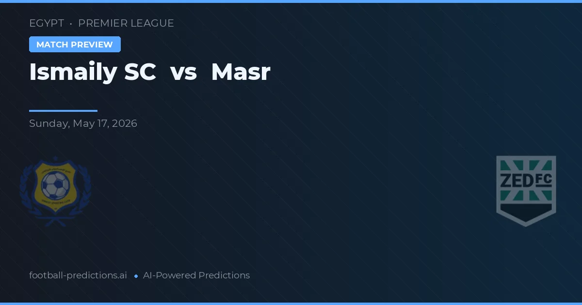 Ismaily SC vs Masr — typy i zapowiedź meczu
