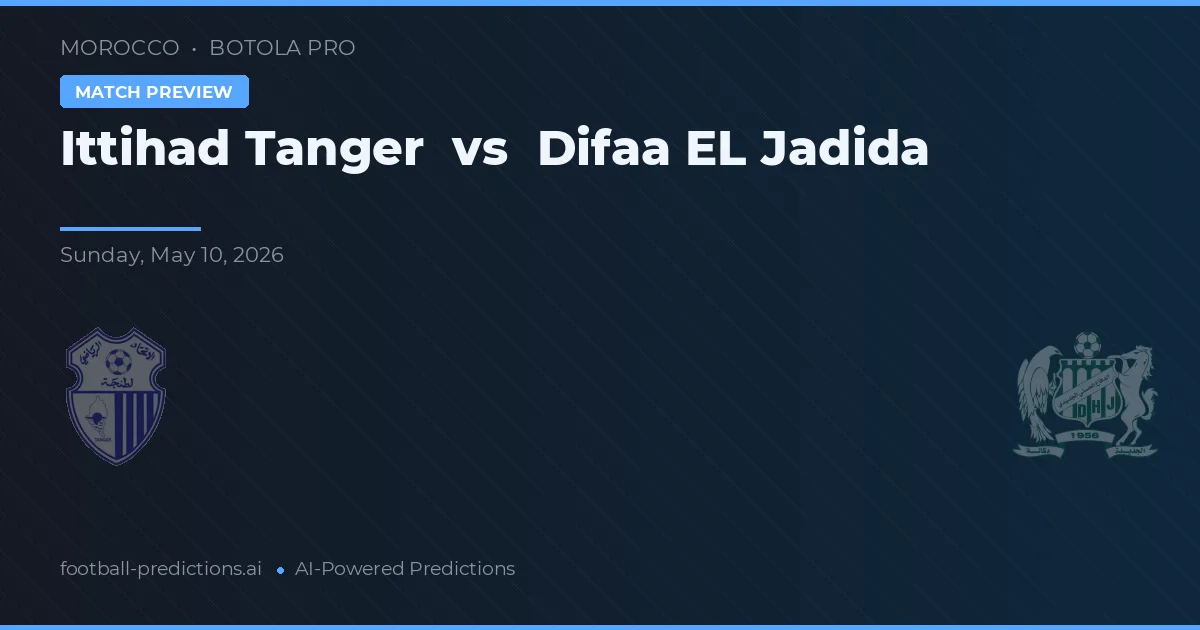 Ittihad Tanger vs Difaa EL Jadida — typy i zapowiedź meczu
