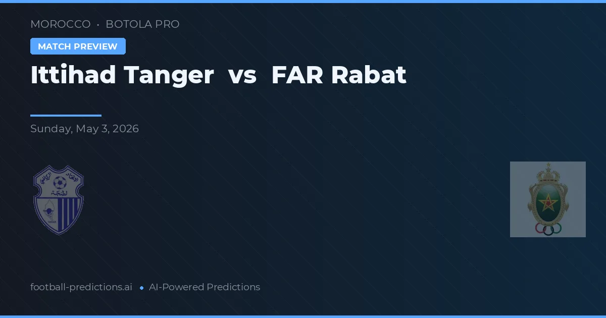 Ittihad Tanger vs FAR Rabat — typy i zapowiedź meczu