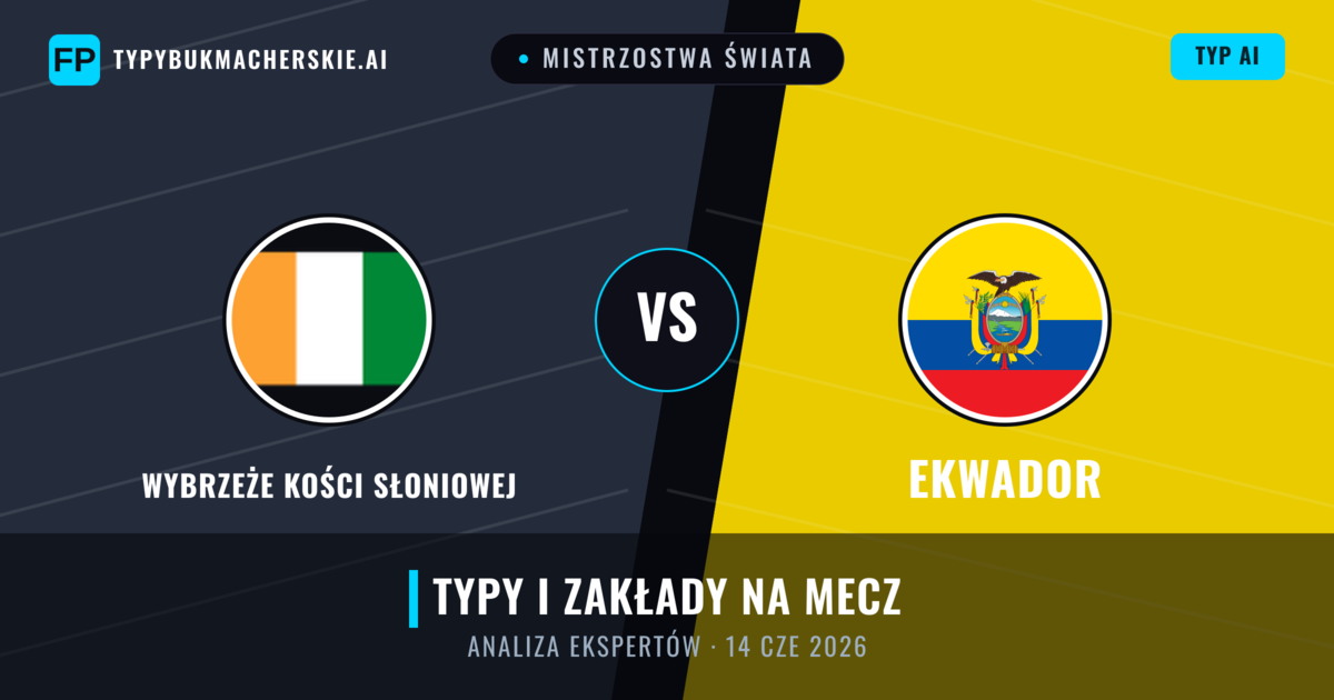Wybrzeże Kości Słoniowej vs Ekwador — typy i zapowiedź meczu