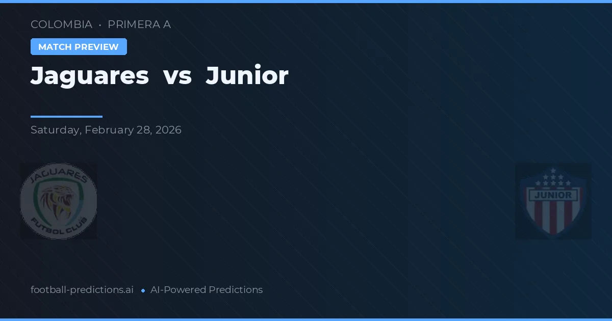 Jaguares vs Junior — typy i zapowiedź meczu