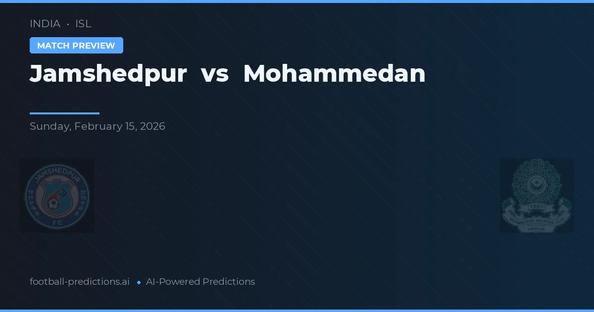 Jamshedpur vs Mohammedan — typy i zapowiedź meczu