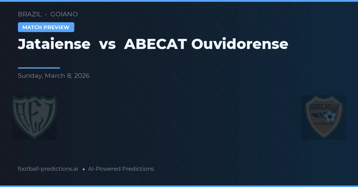 Jataiense vs ABECAT Ouvidorense — typy i zapowiedź meczu