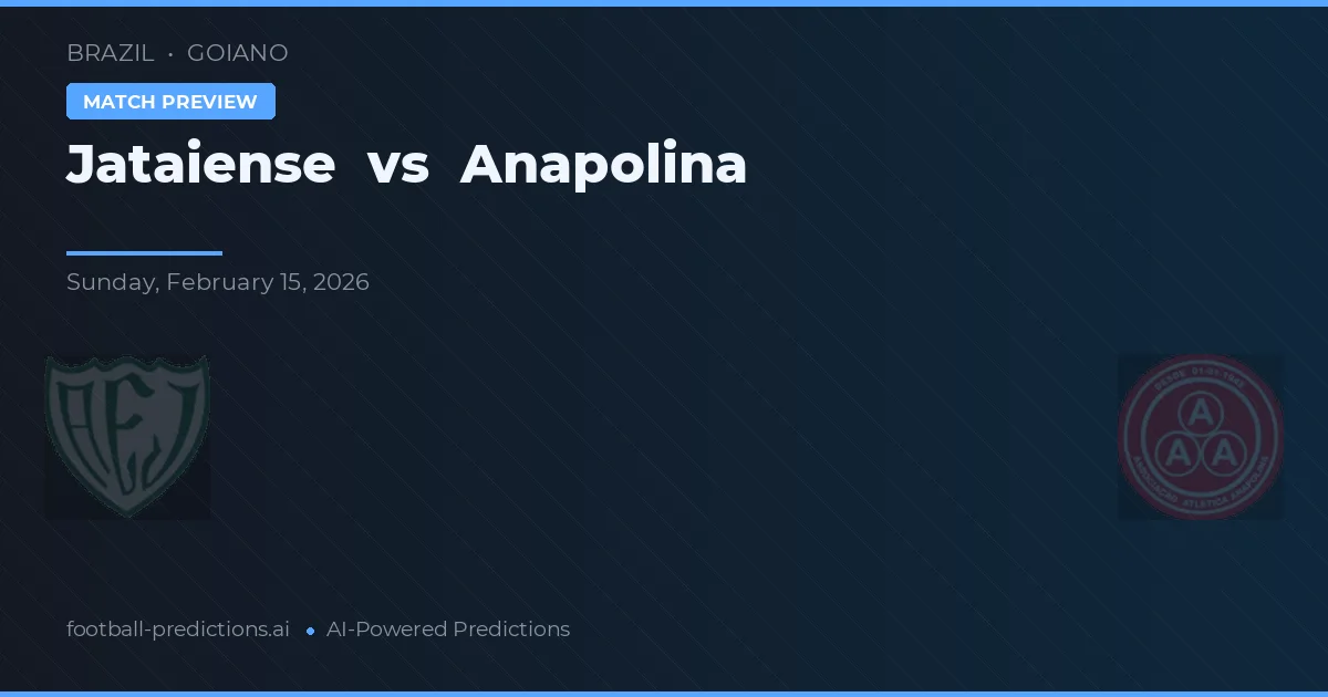 Jataiense vs Anapolina — typy i zapowiedź meczu