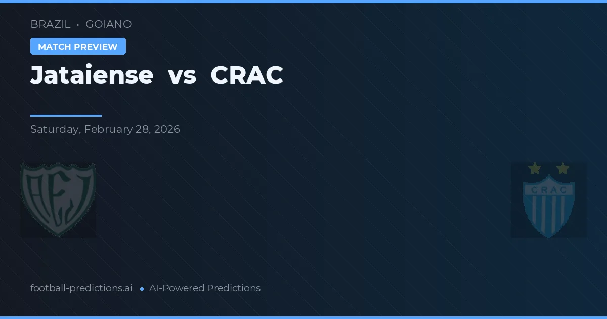 Jataiense vs CRAC — typy i zapowiedź meczu