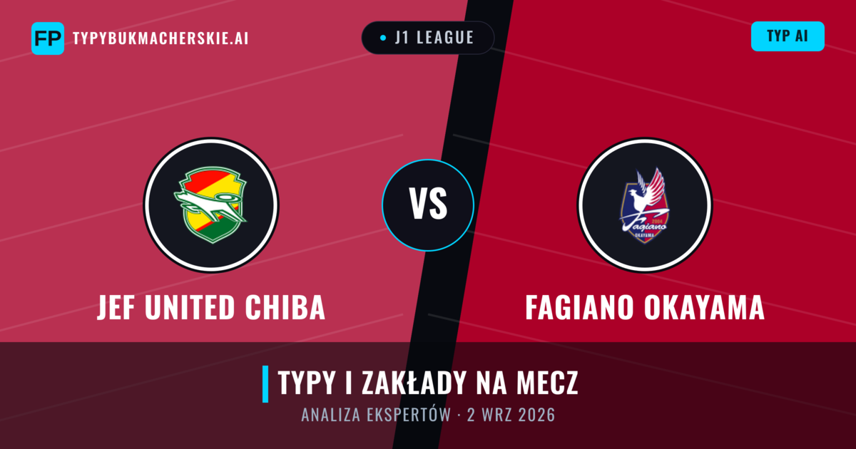 JEF United Chiba vs Fagiano Okayama — typy i zapowiedź meczu