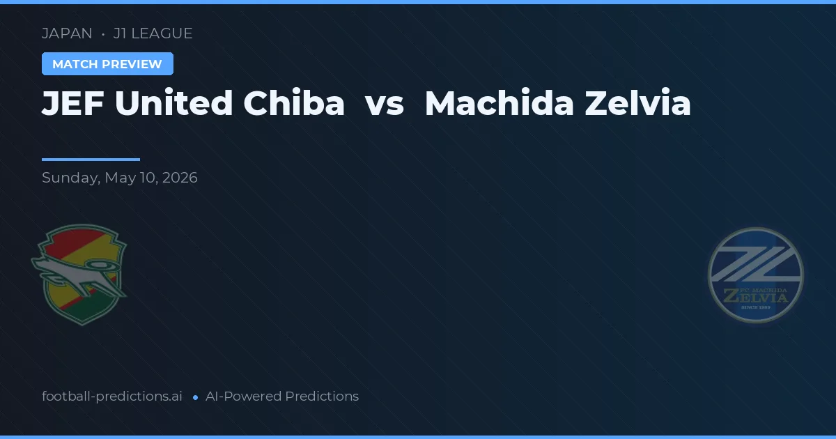 JEF United Chiba vs Machida Zelvia — typy i zapowiedź meczu