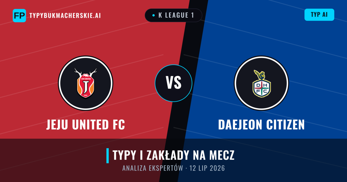 Jeju United FC vs Daejeon Citizen — typy i zapowiedź meczu