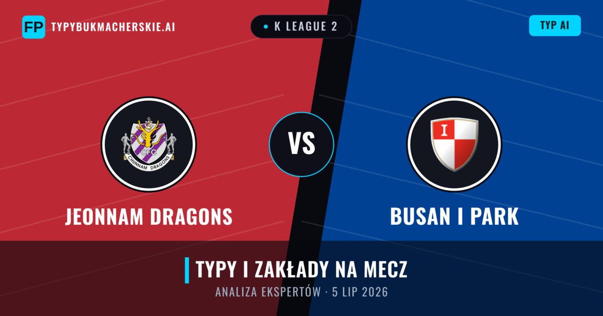 Jeonnam Dragons vs Busan I Park — typy i zapowiedź meczu