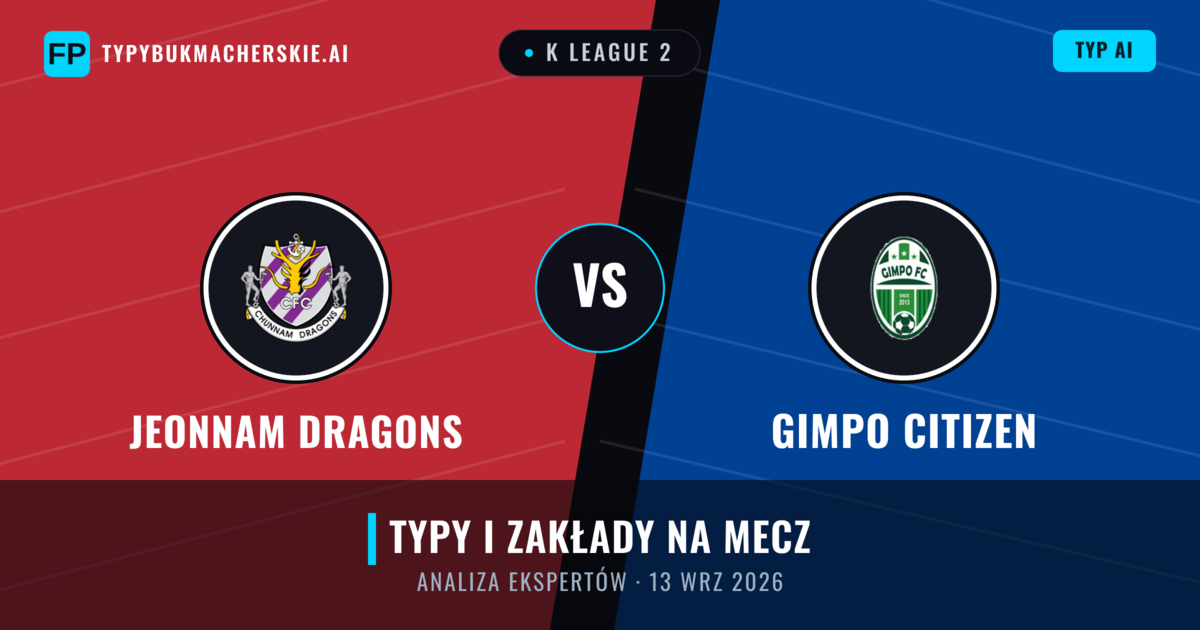 Jeonnam Dragons vs Gimpo Citizen — typy i zapowiedź meczu