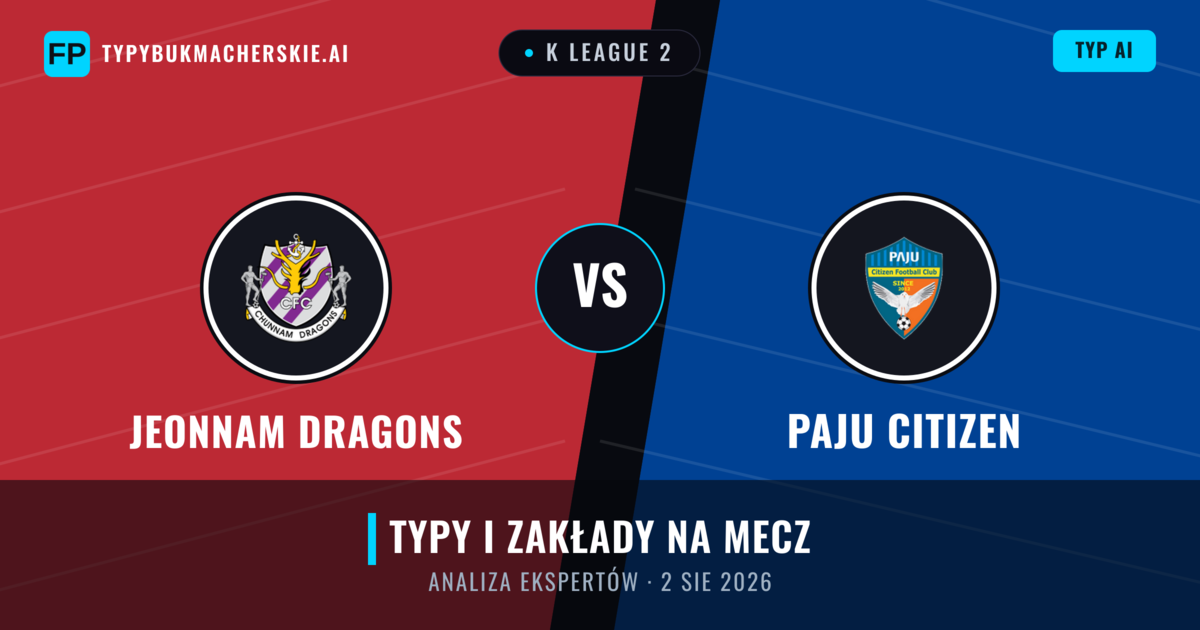Jeonnam Dragons vs Paju Citizen — typy i zapowiedź meczu
