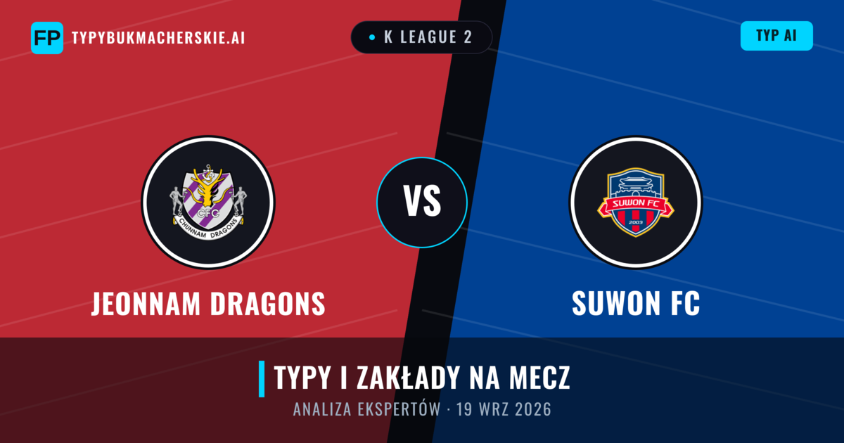 Jeonnam Dragons vs Suwon FC — typy i zapowiedź meczu
