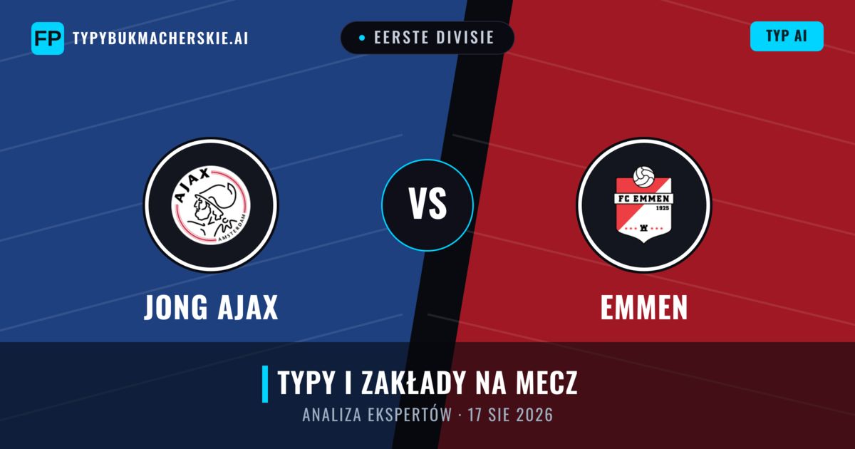 Jong Ajax vs Emmen — typy i zapowiedź meczu