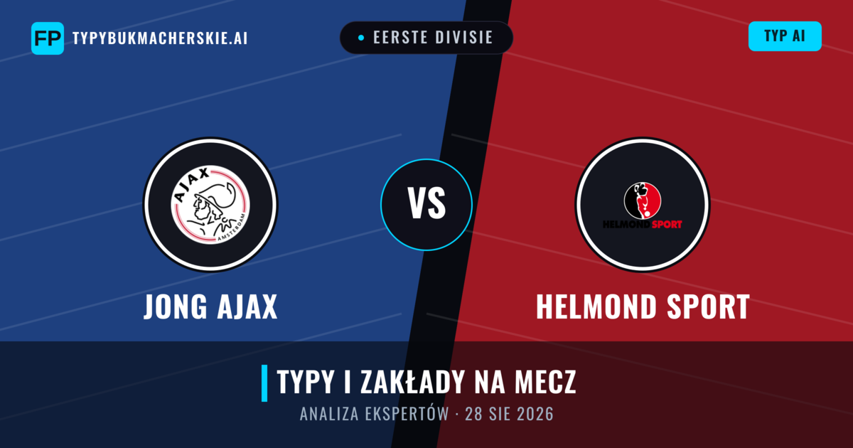 Jong Ajax vs Helmond Sport — typy i zapowiedź meczu