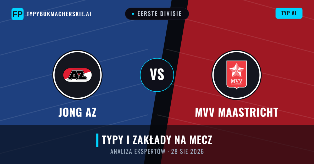 Jong AZ vs MVV Maastricht — typy i zapowiedź meczu