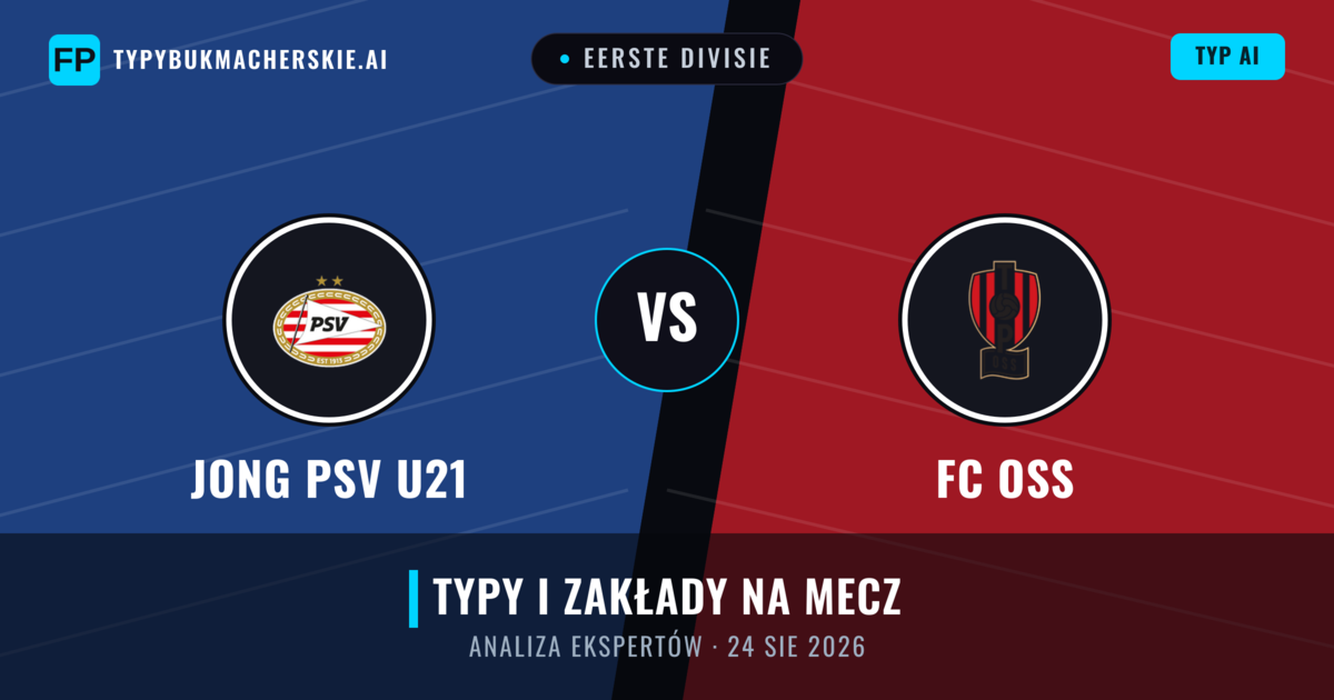 Jong PSV U21 vs FC OSS — typy i zapowiedź meczu
