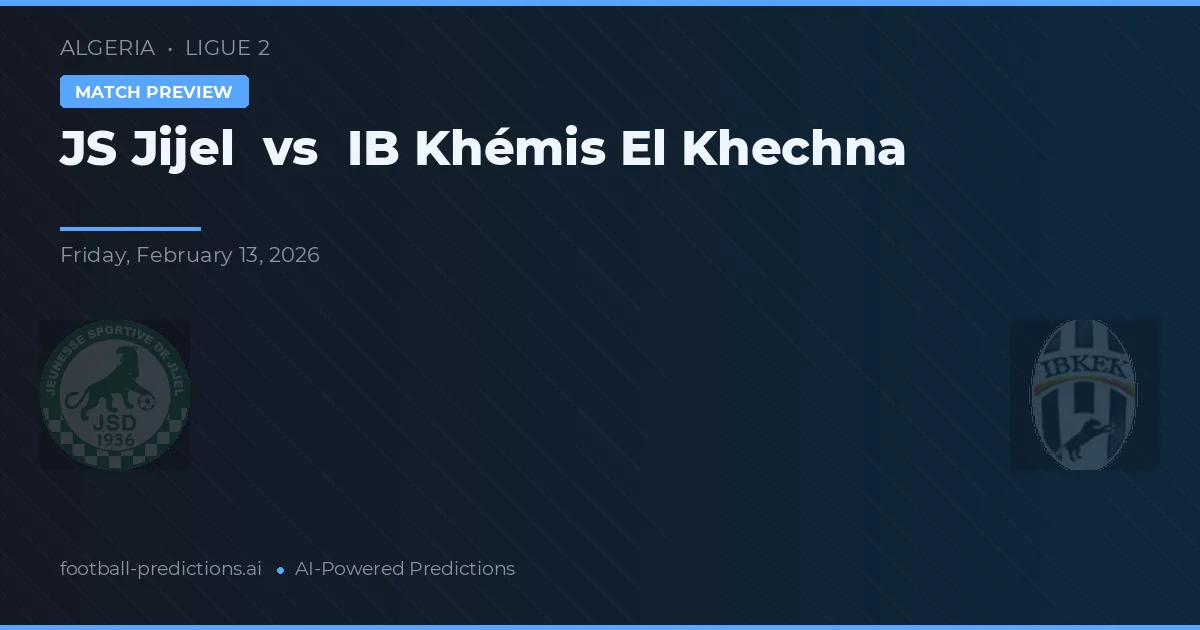 JS Jijel vs IB Khémis El Khechna — typy i zapowiedź meczu
