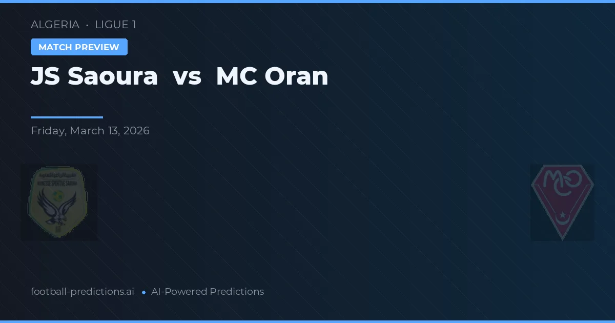 JS Saoura vs MC Oran — typy i zapowiedź meczu
