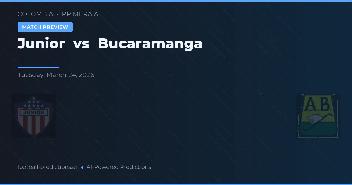 Junior vs Bucaramanga — typy i zapowiedź meczu