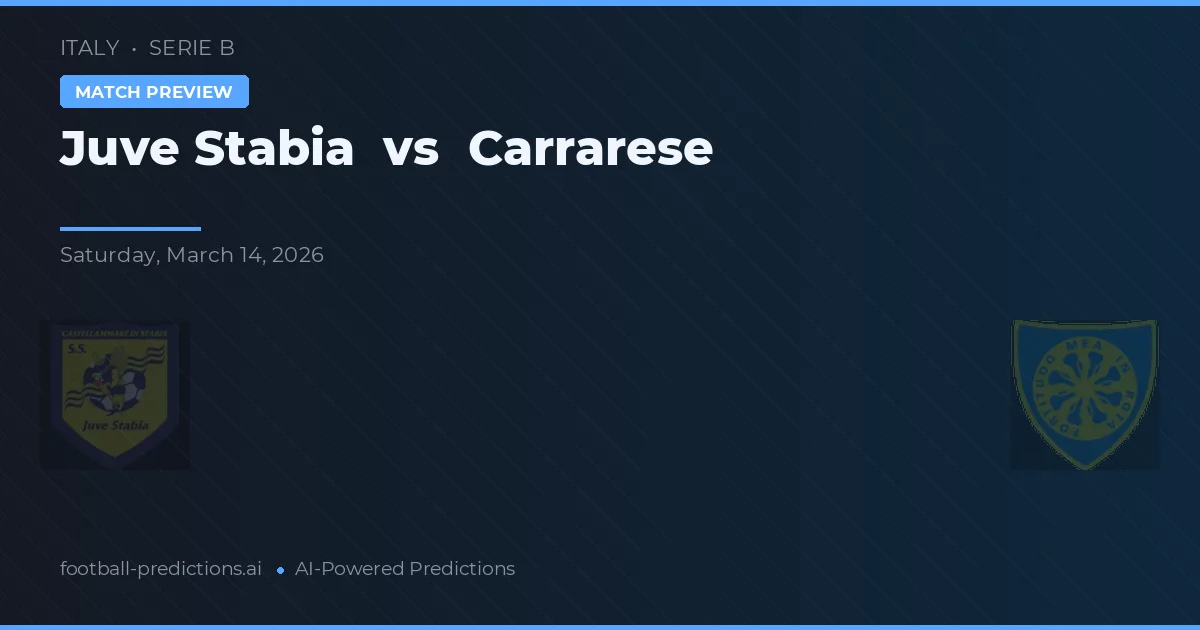Juve Stabia vs Carrarese — typy i zapowiedź meczu