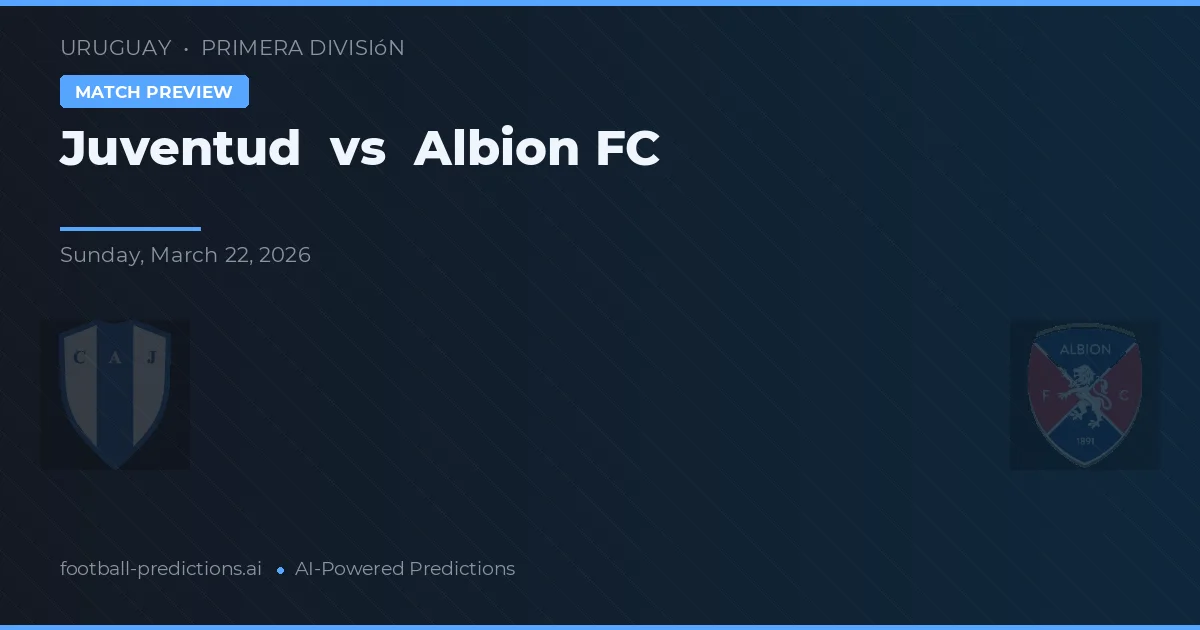 Juventud vs Albion FC — typy i zapowiedź meczu