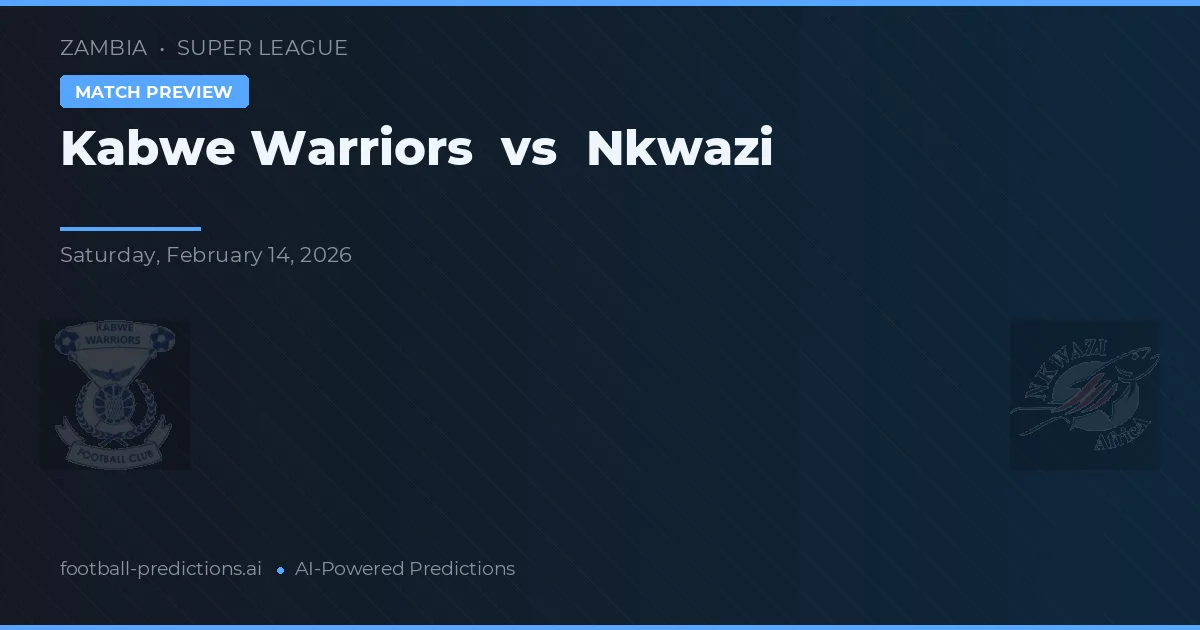 Kabwe Warriors vs Nkwazi — typy i zapowiedź meczu