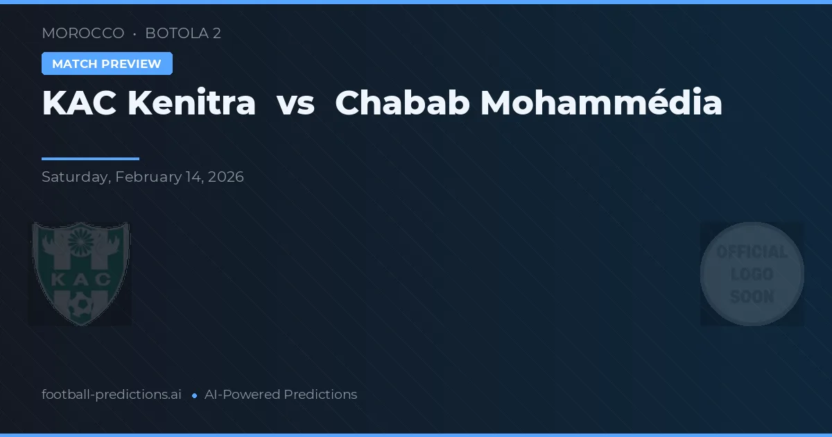 KAC Kenitra vs Chabab Mohammédia — typy i zapowiedź meczu