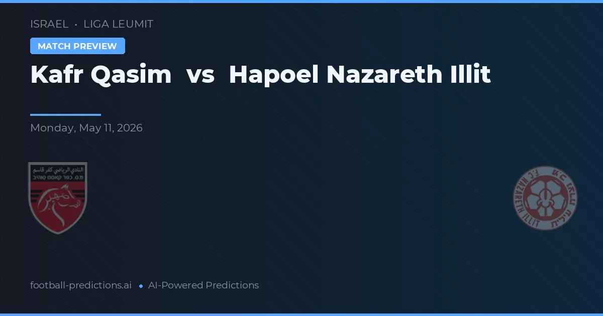 Kafr Qasim vs Hapoel Nazareth Illit — typy i zapowiedź meczu