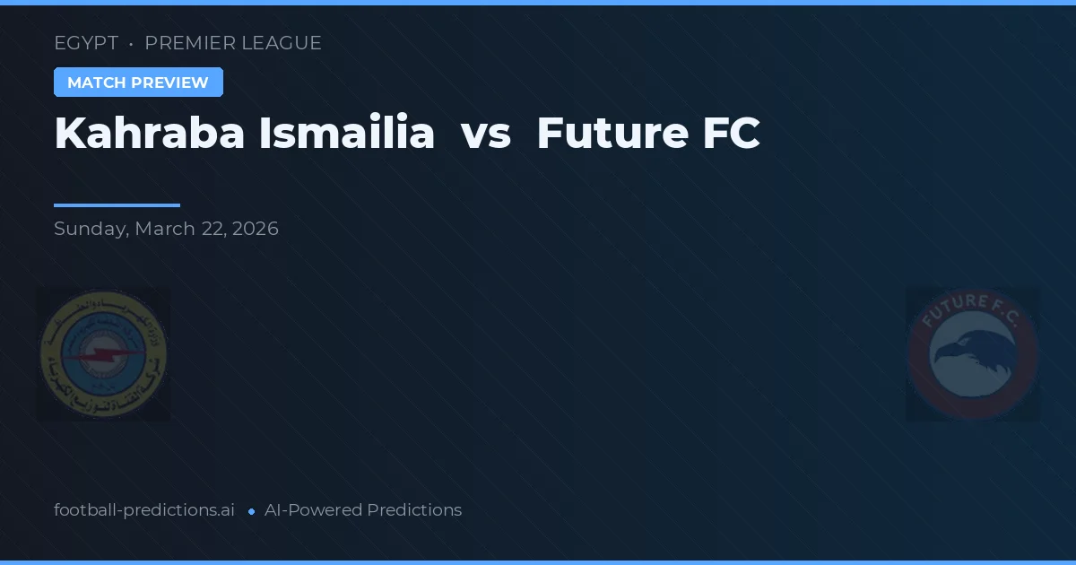 Kahraba Ismailia vs Future FC — typy i zapowiedź meczu