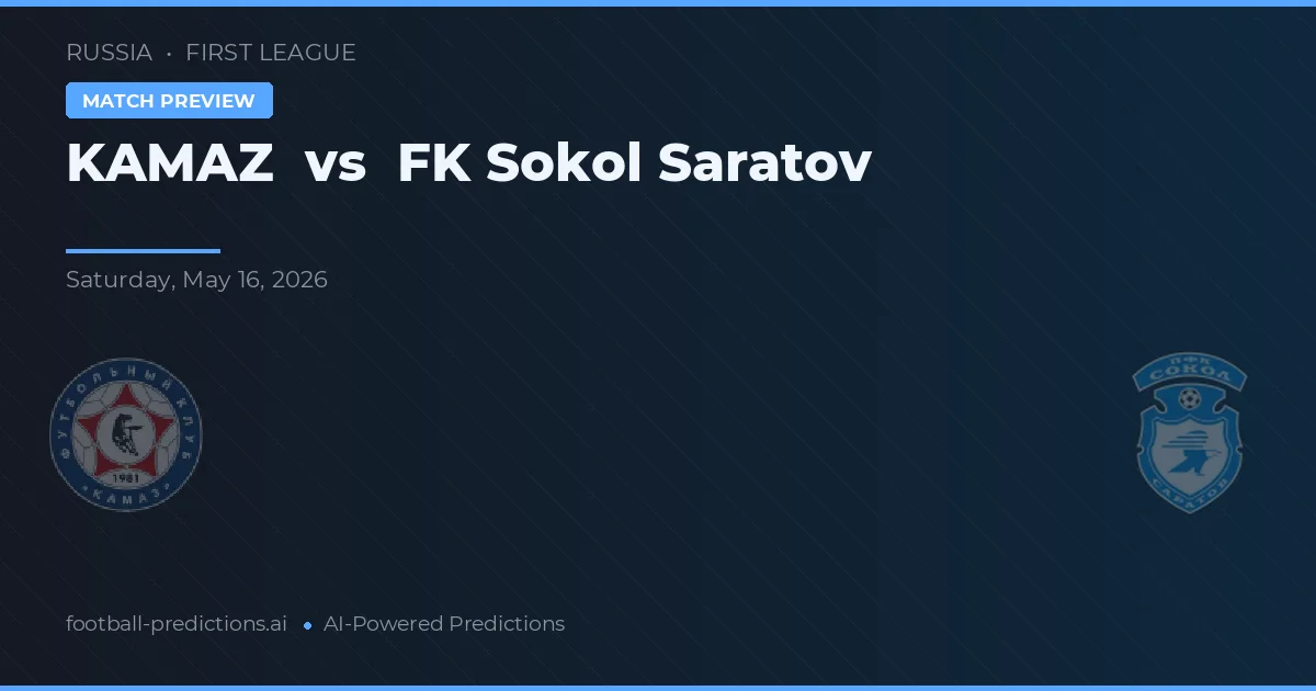 KAMAZ vs FK Sokol Saratov — typy i zapowiedź meczu
