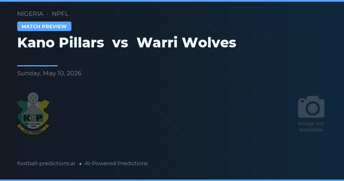 Kano Pillars vs Warri Wolves — typy i zapowiedź meczu