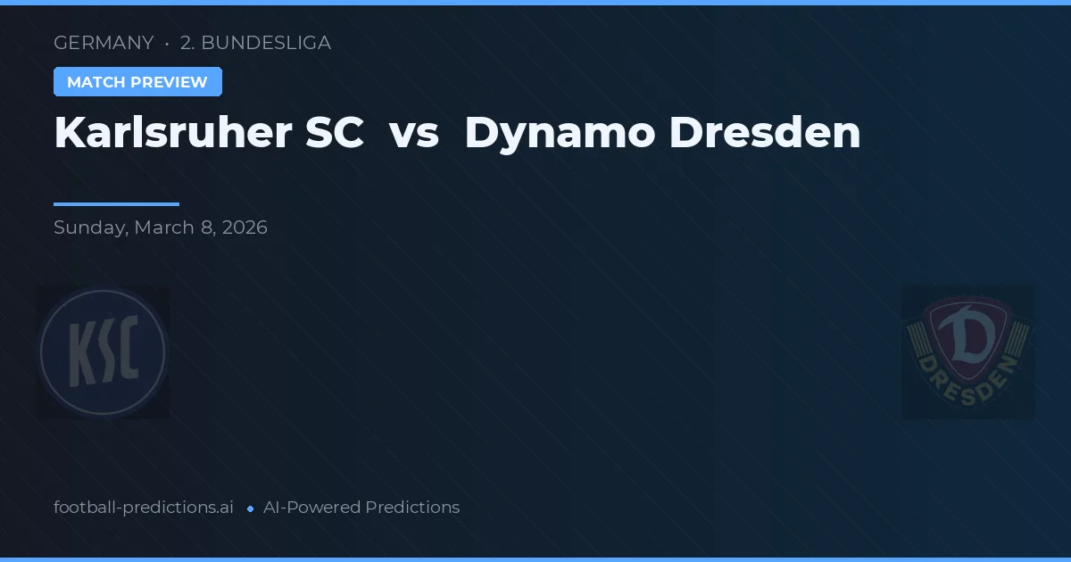 Karlsruher SC vs Dynamo Drezno — typy i zapowiedź meczu