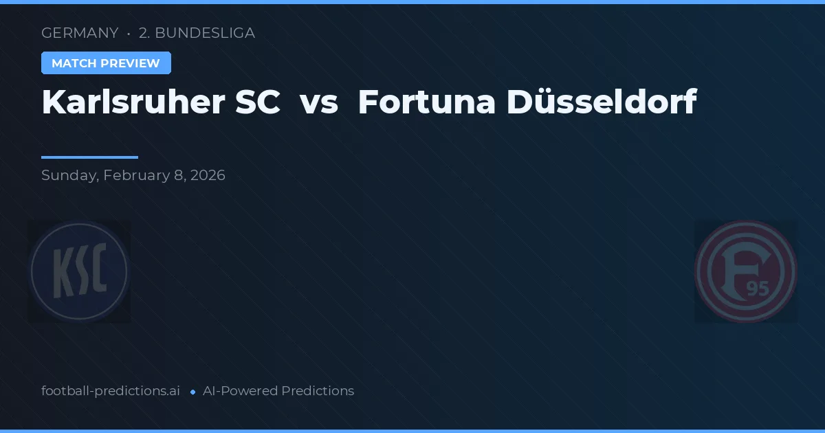 Karlsruher SC vs Fortuna Düsseldorf — typy i zapowiedź meczu