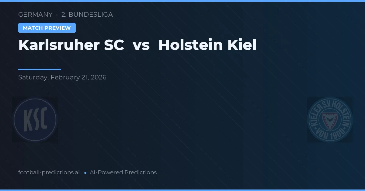 Karlsruher SC vs Holstein Kiel — typy i zapowiedź meczu