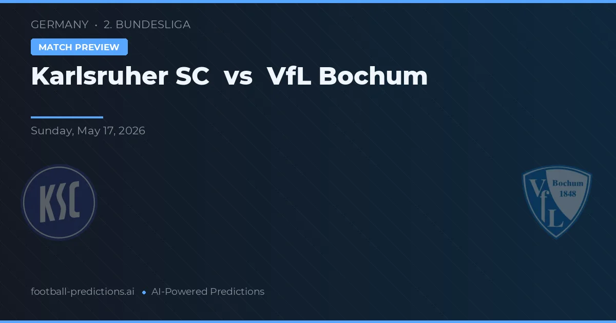 Karlsruher SC vs VfL Bochum — typy i zapowiedź meczu