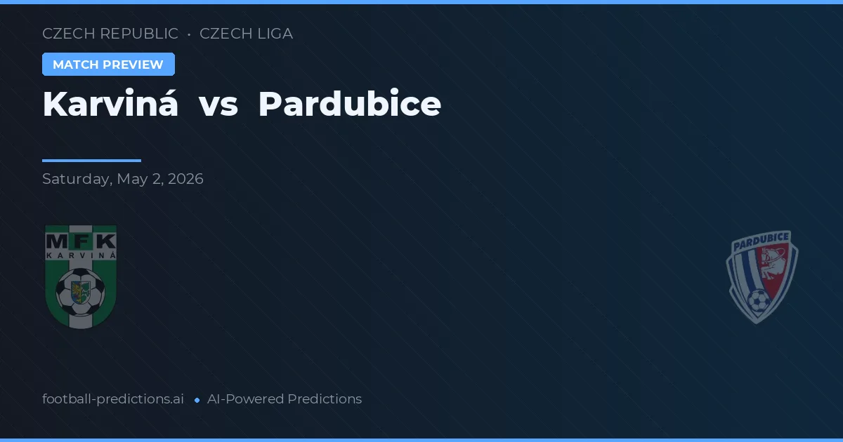 Karviná vs Pardubice — typy i zapowiedź meczu