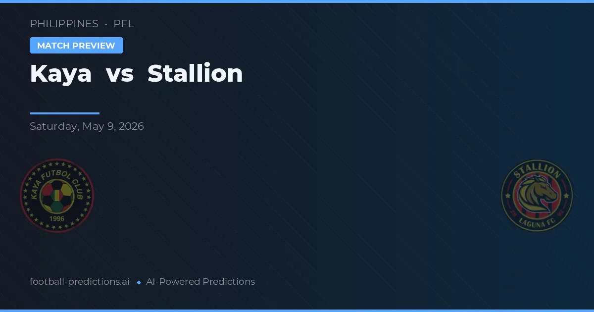 Kaya vs Stallion — typy i zapowiedź meczu