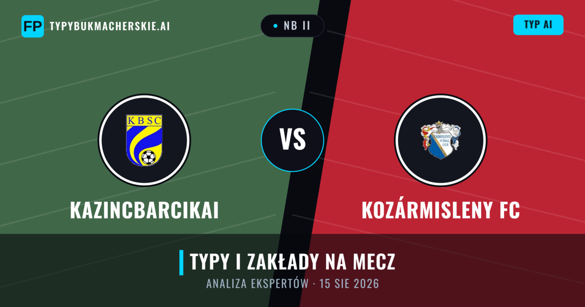 Kazincbarcikai vs Kozármisleny FC — typy i zapowiedź meczu