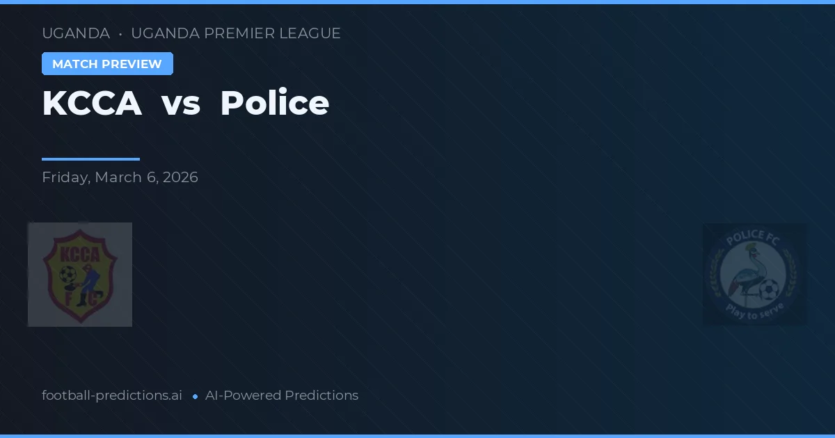 KCCA vs Police — typy i zapowiedź meczu