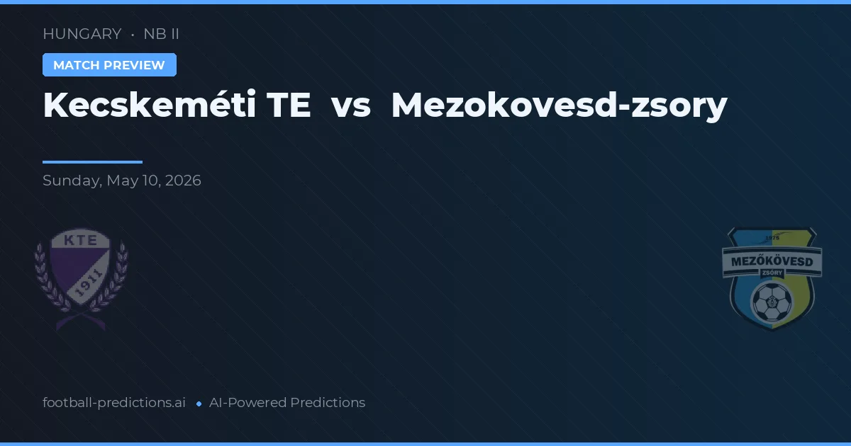 Kecskeméti TE vs Mezokovesd-Zsory — typy i zapowiedź meczu