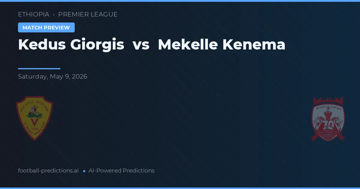 Kedus Giorgis vs Mekelle Kenema — typy i zapowiedź meczu