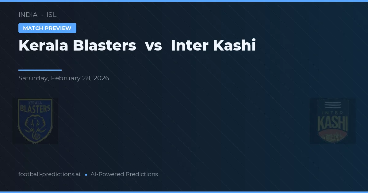 Kerala Blasters vs Inter Kashi — typy i zapowiedź meczu