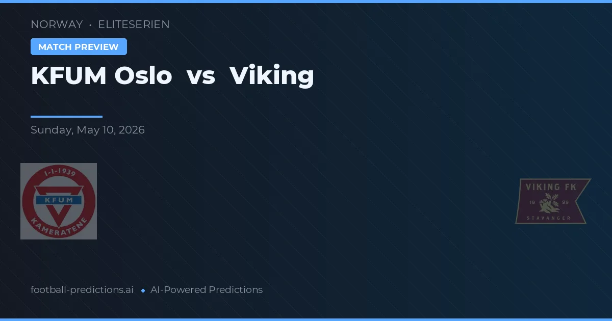 KFUM Oslo vs Viking — typy i zapowiedź meczu