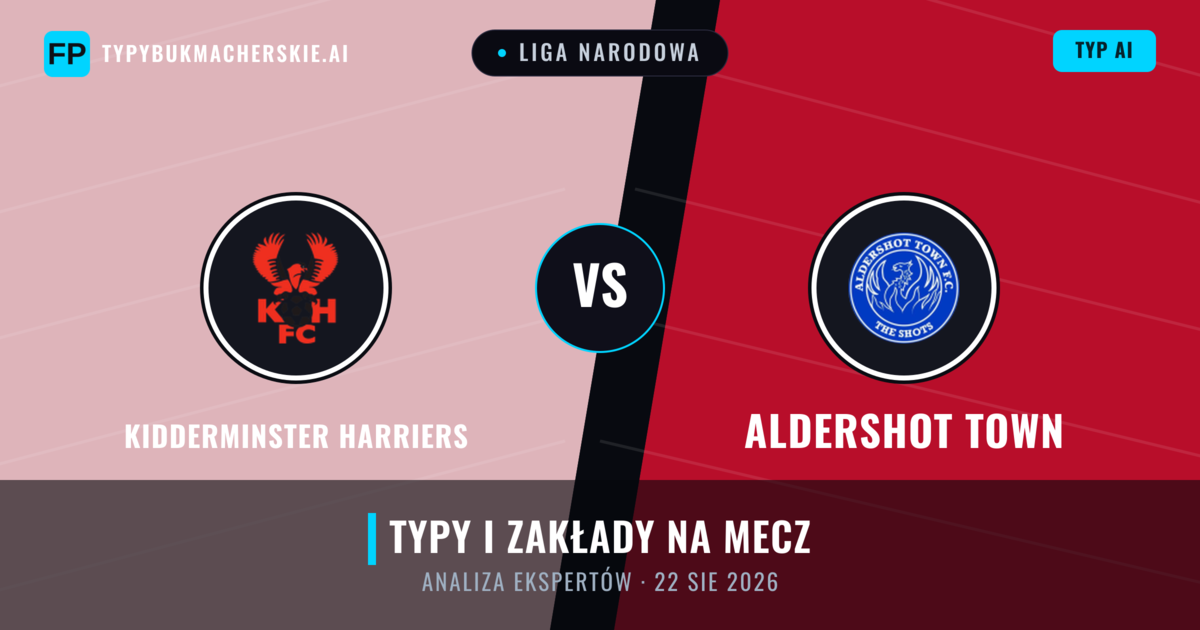 Kidderminster Harriers vs Aldershot Town — typy i zapowiedź meczu