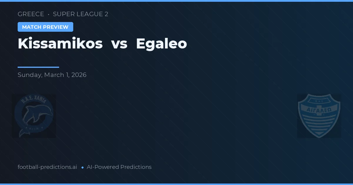 Kissamikos vs Egaleo — typy i zapowiedź meczu